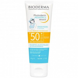Биодерма Солнцезащитный детский крем для лица и тела  Pediatrics Mineral SPF50+, 50 мл (Bioderma, Photoderm)