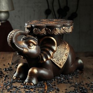 Сувенир-подставка "Индийский слон" 39 х 26 см бронза