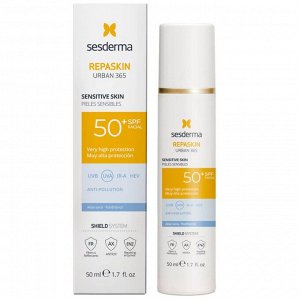 Сесдерма Солнцезащитный крем для чувствительной кожи лица Urban 365 SPF50+, 50 мл (Sesderma, Repaskin)