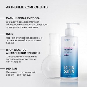 Айкон Скин Противовоспалительный очищающий гель для лица и тела Blemish Control, 250 мл (Icon Skin, Re:Program)