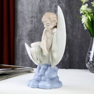 Сувенир керамика &quot;Ангел на месяце&quot; цветной 23х10х16,5 см