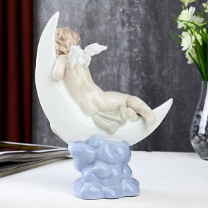 Сувенир керамика "Ангел на месяце" цветной 23х10х16,5 см