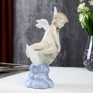 Сувенир керамика "Ангел на месяце" цветной 23х10х16,5 см