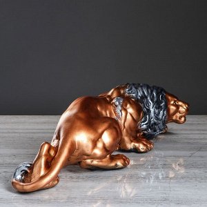 Статуэтка "Лев", цвет бронзовый, 56 см