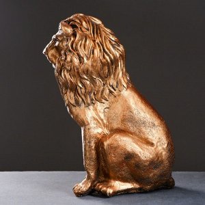 Фигура "Лев сидящий" бронза, 40х25х56см