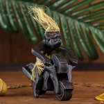 Сувенир дерево &quot;Абориген на байке&quot; 30 см