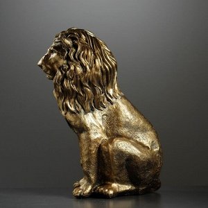 Фигура "Лев сидящий" золото 40х25х56см