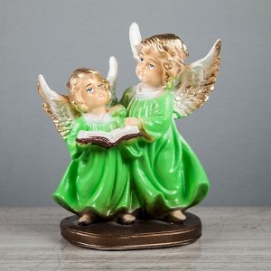 Статуэтка "Ангел пара с книгой", 21 см, микс
