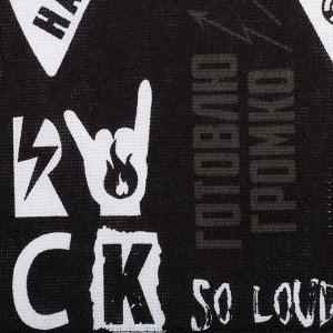 Набор полотенец кухонных «Доляна» Les't rock, 35x60 см - 4 шт., хлопок 100%