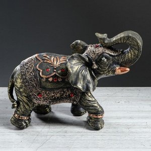 Статуэтка "Слон классный", бронза, гипс, 26 см, микс