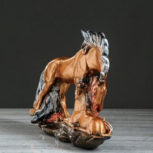 Сувенир "Семья лошадей" бронзовый цвет. 30 см. микс