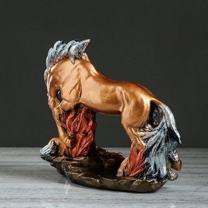 Сувенир "Семья лошадей" бронзовый цвет. 30 см. микс