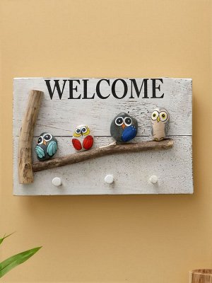 Вешалка WELCOME, 31x6.5x21 см, дерево албезия