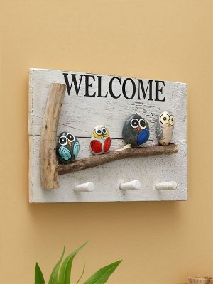 Вешалка WELCOME, 31x6.5x21 см, дерево албезия