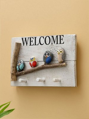 Вешалка WELCOME, 31x6.5x21 см, дерево албезия