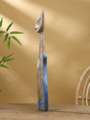 Сувенир "Коварный кот" дерево 23х6х60 см