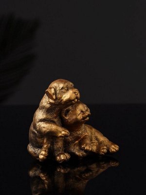 Набор фигурок «Гости, кошка и собака», 2 шт., 7 см, бронза