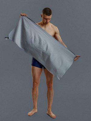 Полотенце из микрофибры ONLYTOP, 50х120 см, цвет серый