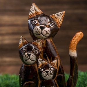 Интерьерный сувенир "Семейка кошек" 20 см