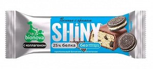 Батончик протеиновый Shiny Печенье с кремом с коллагеном, глазурь 40г (Упаковка 20 шт)
