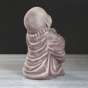 Сувенир "Монах", под камень, коричневый, 23 см