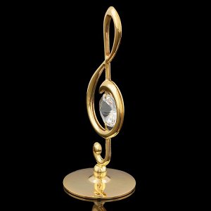 Сувенир «Скрипичный ключ», 3,2?3,2?8 см, с кристаллом Сваровски