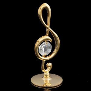 Сувенир «Скрипичный ключ», 3,2?3,2?8 см, с кристаллом Сваровски