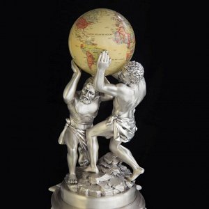 Статуэтка "Атланты и Земной шар", бежевый, 57 x 24 x 27 см
