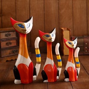 Сувенирный набор «Кошки», 22x7x30 см, набор 3 шт.