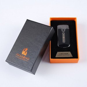 Зажигалка электронная, USB, спираль, чёрная, 3.5х7 см