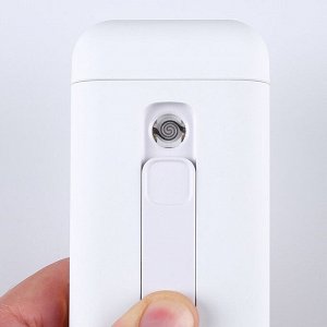 Зажигалка-портсигар электронная "Сиера",  USB. спираль, белая