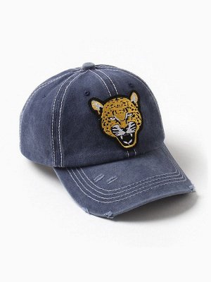 Кепка мужская MINAKU "Leopard", цвет синий, р-р 56-58