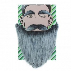 Карнавальная борода «Седая», с усами и бровями