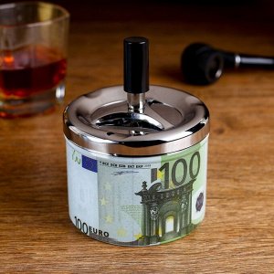 Пепельница бездымная "100 евро", 9х12 см