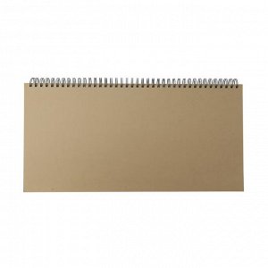 MUJI Craft Desk Notebook (Schedule) – настольный планер в крафтовой обложке