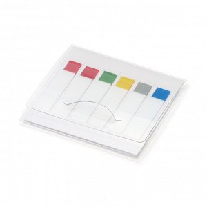 MUJI Index Sticky Notes – тонкие стикеры-индексы из плёнки, 5 цветов, по 10 штук в 6 полосках