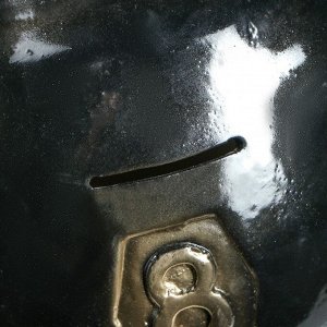 Копилка "Гиря", глянец, чёрный цвет, 22 см