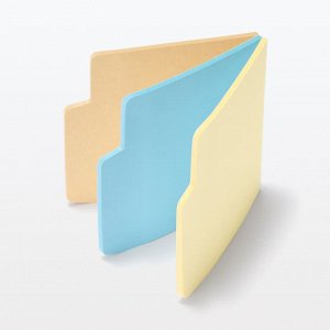 MUJI Multi-Color Index Sticky Notes – стикеры-индексы в трёх цветах, 73×71 мм, по 20 штук