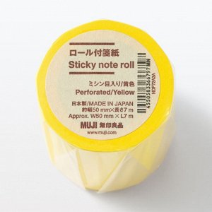 MUJI Perforated Roll Sticky Notes – рулонные стикеры с перфорацией, ширина около 50 мм, длина 7 м