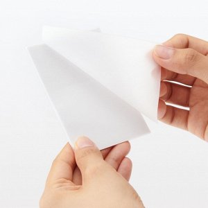 MUJI Transparent Sticky Notes – прозрачные стикеры для заметок, 70×95 мм, 20 штук