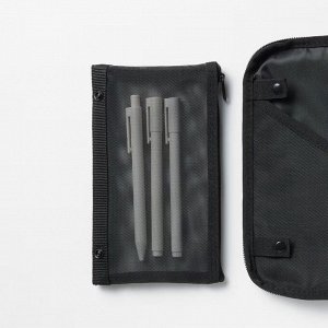 MUJI Planner Cover with Removable Pen Case – обложка для ежедневника с отсоединяемым пеналом, чёрная, формат B6