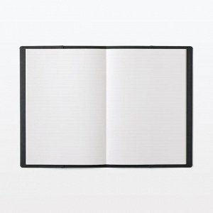 MUJI Jeans Label Notebook Cover  – обложка для блокнота из материала джинсовой бирки, формат A5, тёмно-серая
