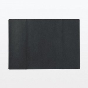 MUJI Jeans Label Notebook Cover  – обложка для блокнота из материала джинсовой бирки, формат A5, тёмно-серая