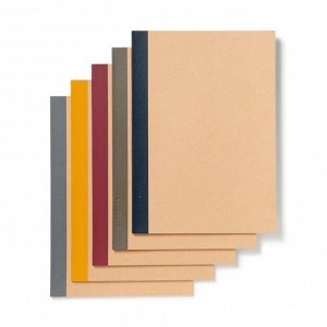 MUJI Recycled Paper Notebook Set – набор из 5 тетрадей, B5, 36 листов, линейка 7 мм