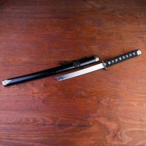 Сувенирное оружие «Катана». чёрные ножны под змеиную кожу. 70 см