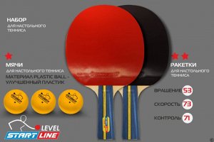 Набор для настольного тенниса Level 200 4 ракетки+6 мяча