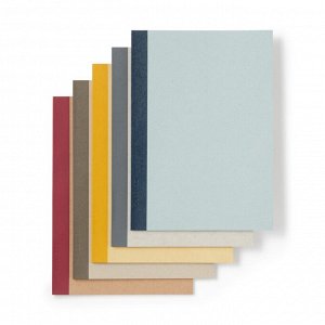 MUJI Colored Cover Notebook Set – набор из 5 тетрадей B5 с цветными обложками, 36 листов, линейка 7 мм