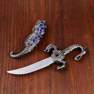 Сувенирный нож. 24.5 см резные ножны. дракон на рукояти