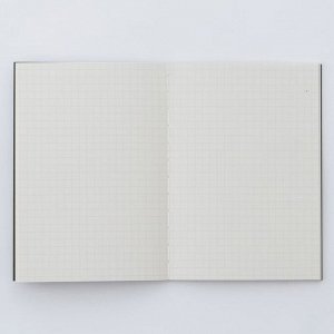 MUJI Notebook A6 – тетрадь A6, 30 листов, в клетку 5 мм, тёмно-серая обложка