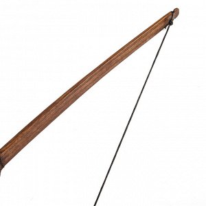 Сувенирное деревянное оружие "Лук спортивный". подростковый. коричневый. массив ясеня. 120 см